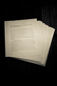 What I currently spend most of my time doing. 